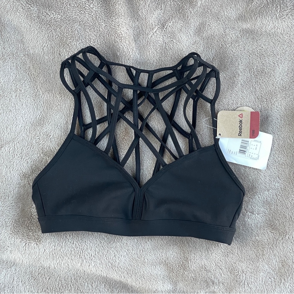 Reebok AI5467 Womens Dance Strappy Bra, S - Picture 3 of 14
